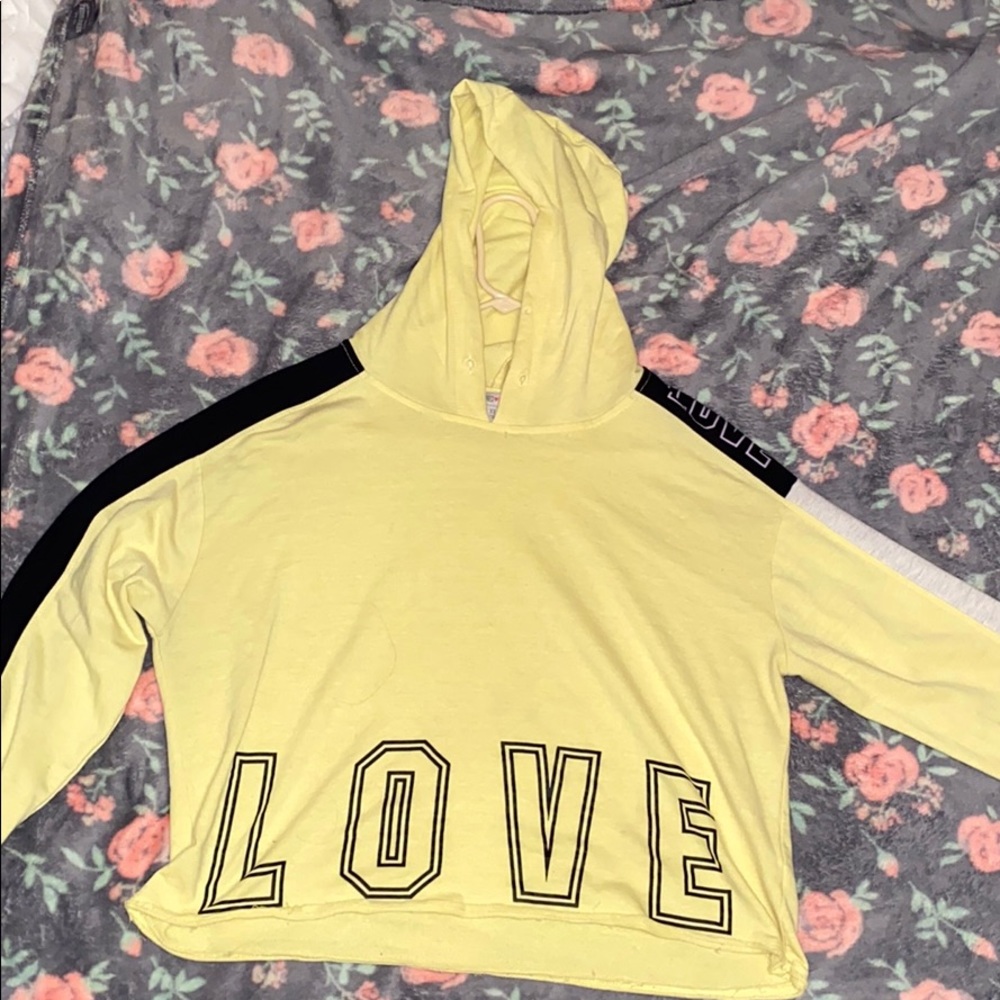 Inspired Hearts Crop Hoodie